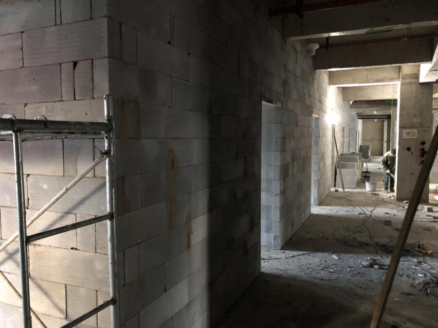 加气砖隔墙施工